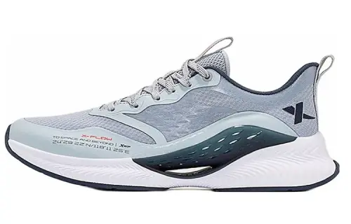 Xtep Hydrogen Wind 4.0 versatile shock-absorbing, non-slip, wear-resistant and breathable low-top running shoes, men's gray