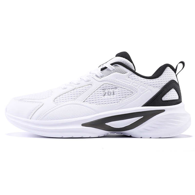 361° Wear resistant And Lightweight Low top Casual Running Shoes Men’s White Black