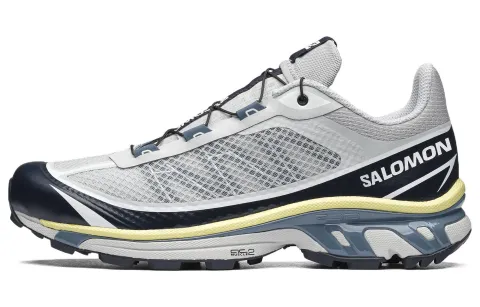 SALOMON Comfortable Slip Resistant Coverage Low top Casual Running Shoes Unisex Gray Black Yellow