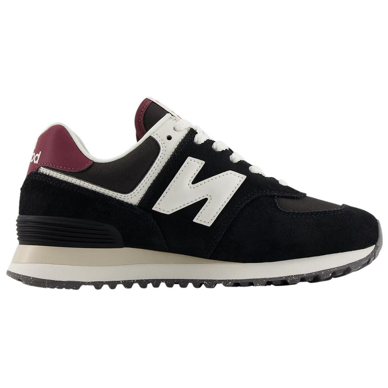Женские кроссовки New Balance 574 WMNS (черно-белые) — Чёрныйбелый — фото 2