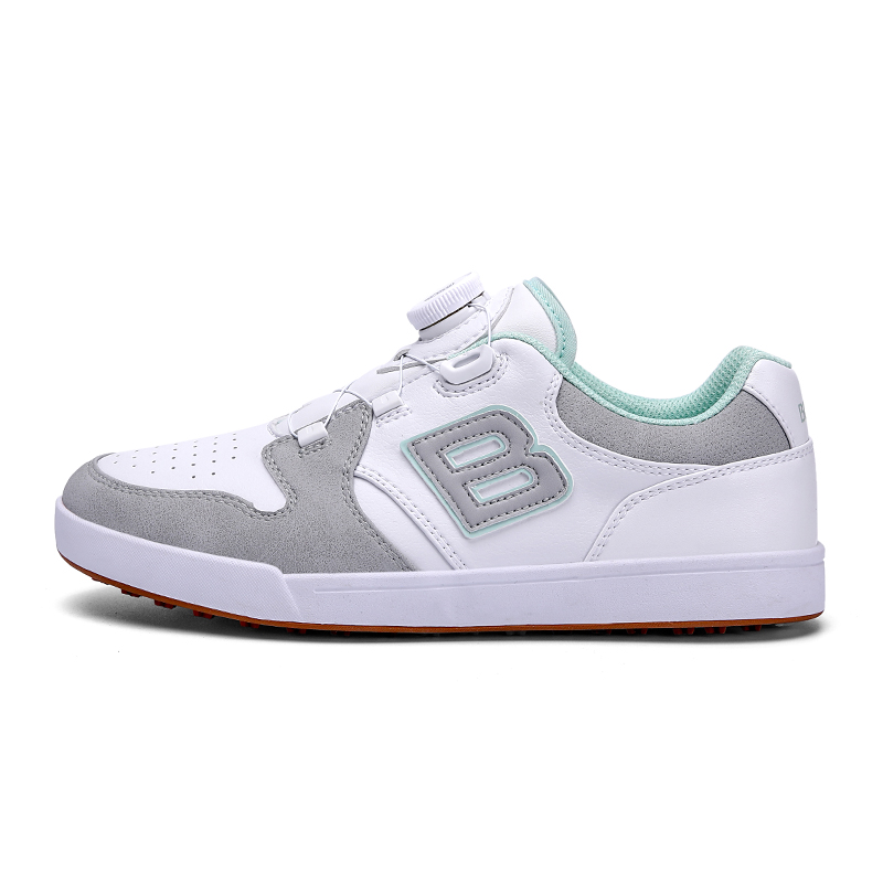 Birdie Cushioning Slip Resistant Abrasion Resistant Lightweight Rebound Low top Golf Shoes Women’s White Gray