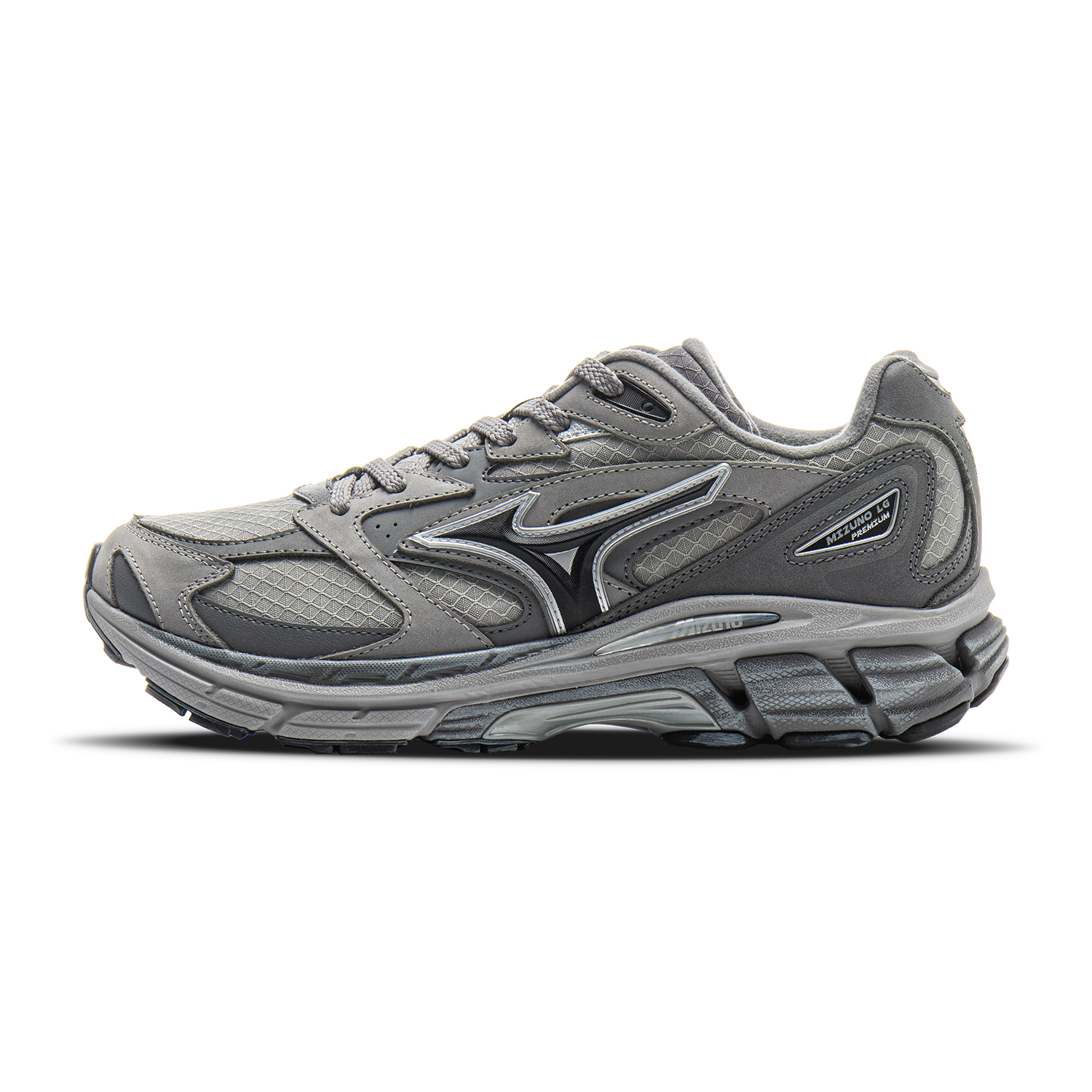 Mizuno LG Premium Comfortable Abrasion Resistant Low top Running Shoes Unisex Shark Gray