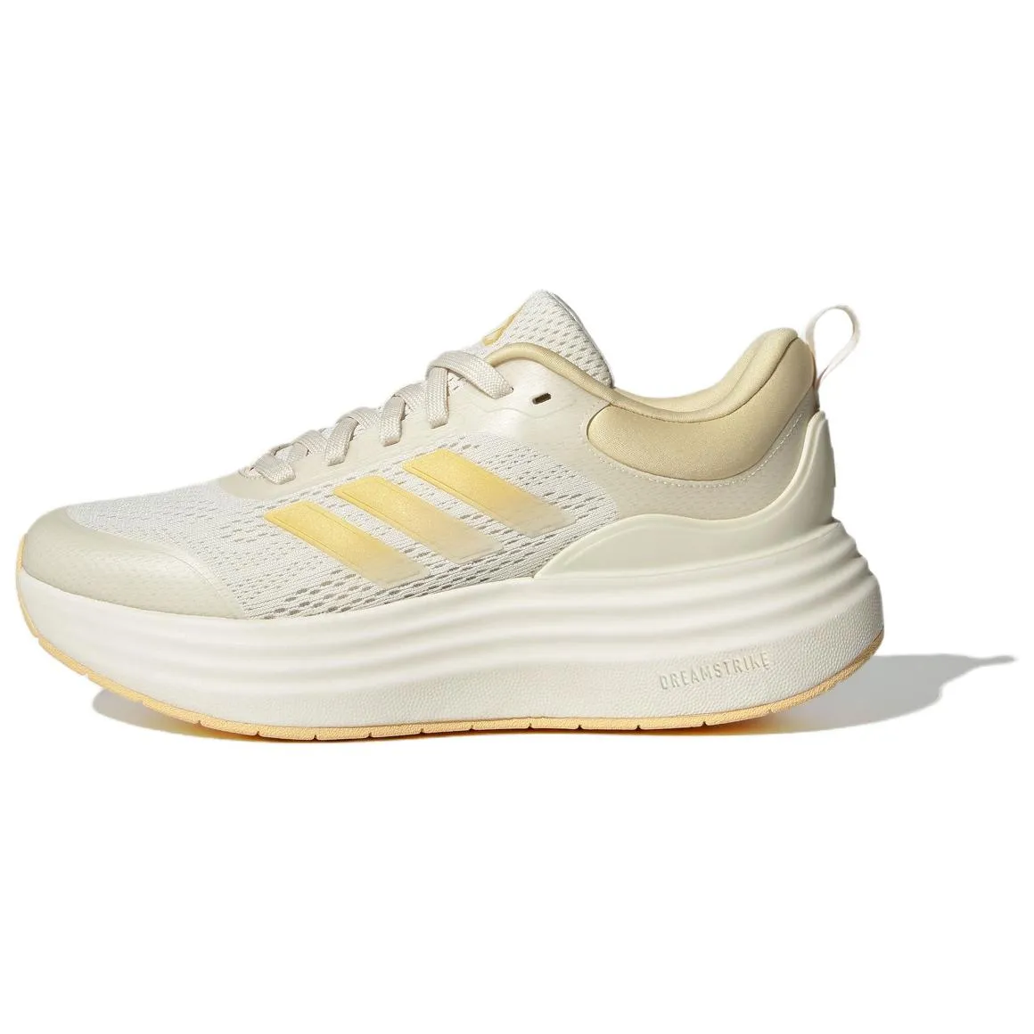 Adidas NORA SHELL Fabric Height Increasing Low top Casual Running Shoes Women's Light Yellow