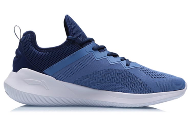 Li Ning Cushioning Slip Resistant Abrasion Resistant Low top Running Shoes Men’s Jiang Aqua Blue