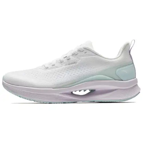 Anta Cushioning Abrasion Resistant Low top Casual Running Shoes Women's White Purple Green