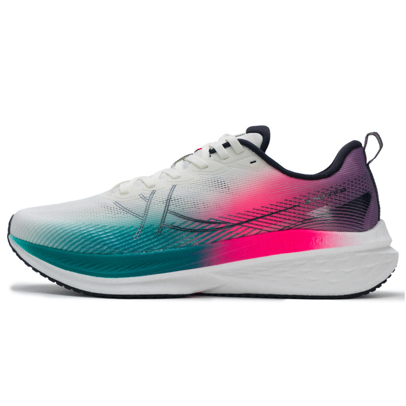 XTEP Cushioning Slip Resistant Abrasion Resistant Low top Running Shoes Men’s White Green Red