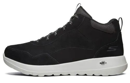 Skechers GO WALK Ma Split Suede Mid top Running Shoes Men's Black