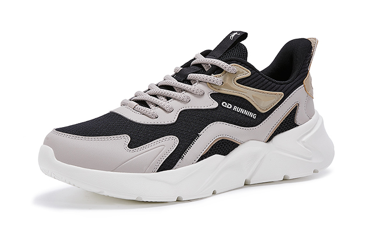 QIAODAN Slip Resistant Abrasion Resistant Slip Resistant Abrasion Resistant Low top Running Shoes Men’s Black