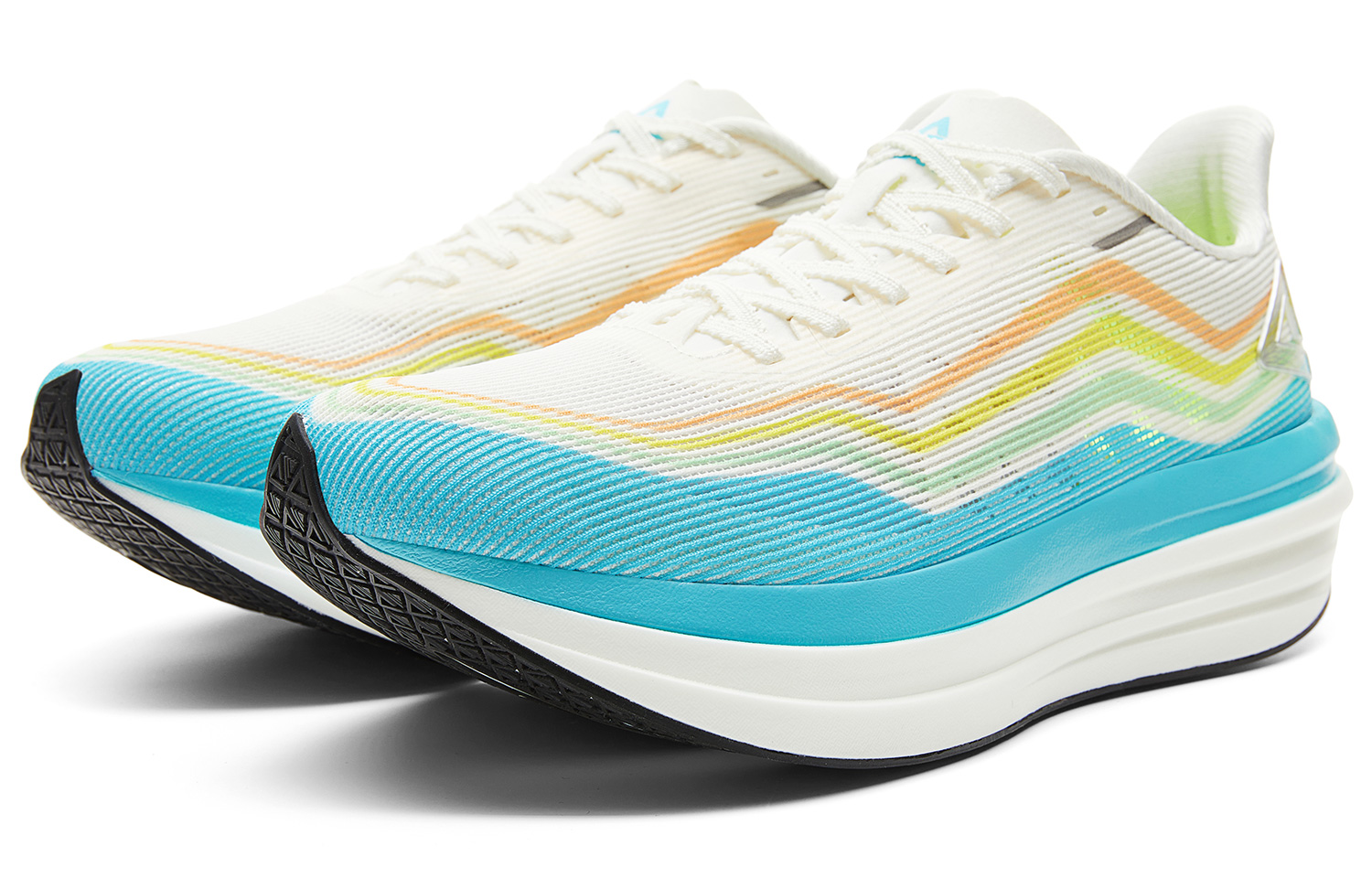 PEAK Taichi Multilayer Wave Low top Casual Running Shoes Men’s White Blue