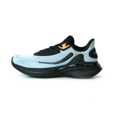 Anta Cushioning Slip Resistant Abrasion Resistant Low top Running Shoes Men's Blue Gray Black