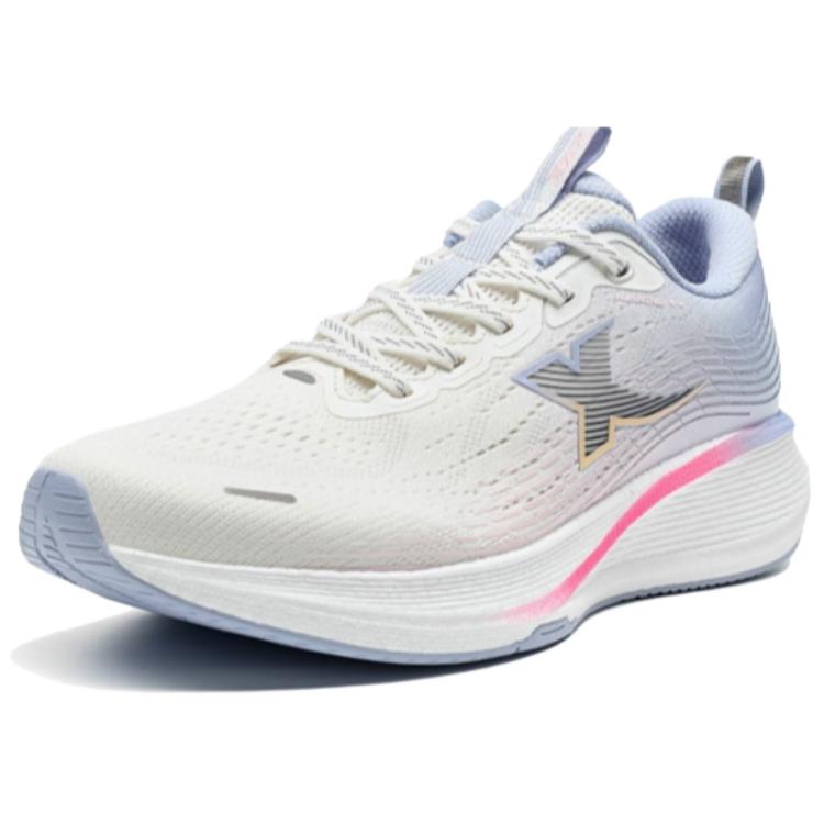XTEP Cushioning Slip Resistant Low top Casual Running Shoes Women’s White Purple Pink