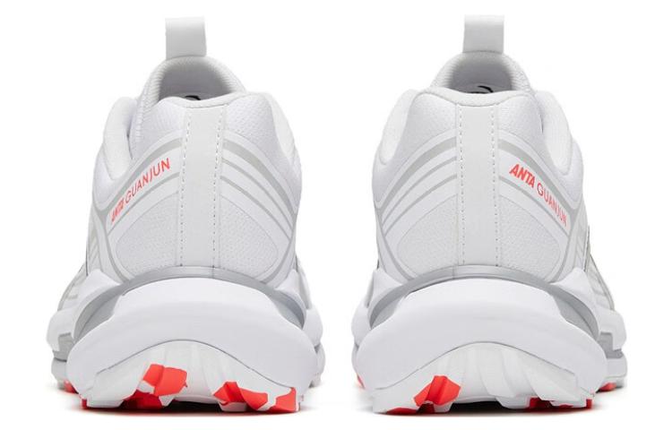 Anta Cushioning Slip Resistant Abrasion Resistant Low top Running Shoes Men’s White Gray