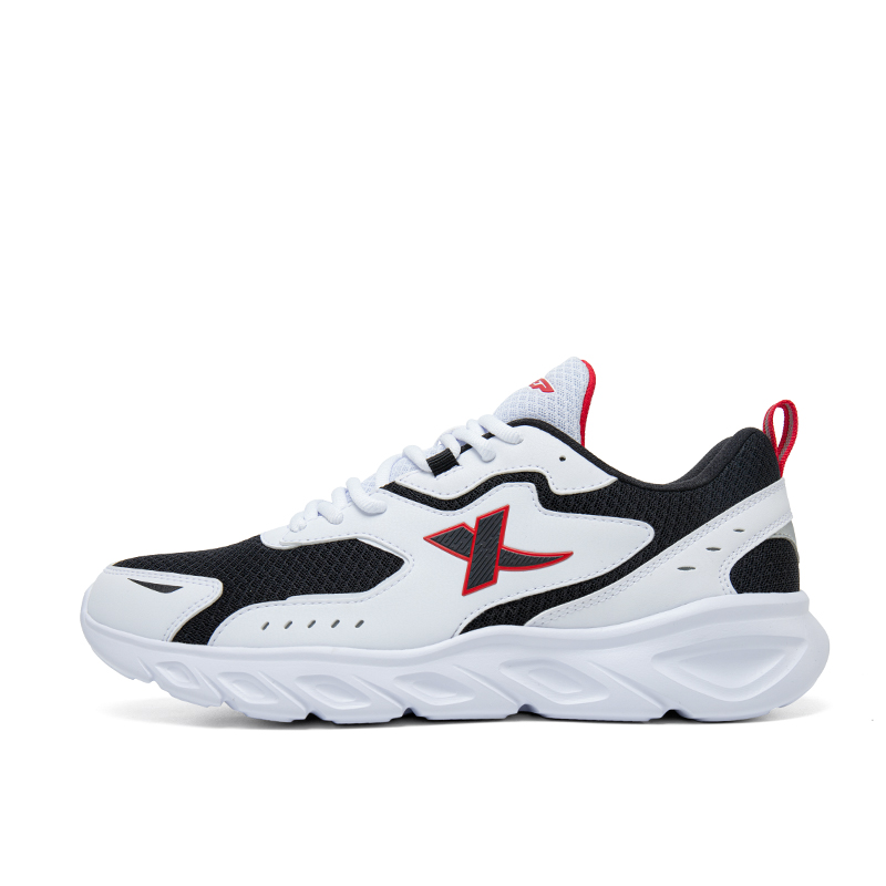 XTEP Breathable And Lightweight Low top Casual Running Shoes Men’s New White Black