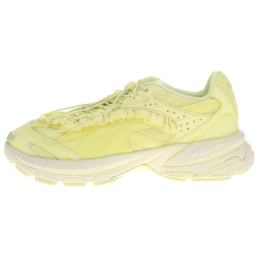 Collina Strade x PUMA Velophasis Leather Slip Resistant Abrasion Resistant Low top Running Shoes Men's Yellow
