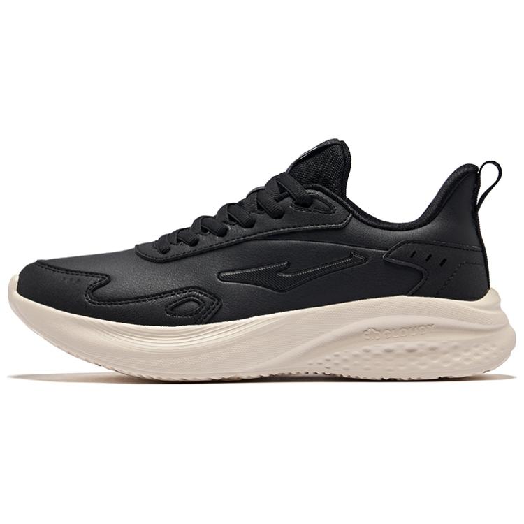 Erke Cushioning Slip Resistant Low top Casual Running Shoes Women’s Jet Black