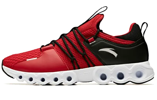 Anta Mesh, Textile, Synthetic Leather Cushioning Slip Resistant Breathable Lightweight Rebound Low top Running Shoes