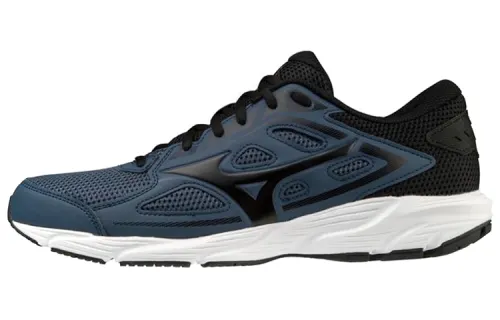Mizuno Spark Slip Resistant, Abrasion Resistant, Lightweight Low top Running Shoes Men's Blue Black
