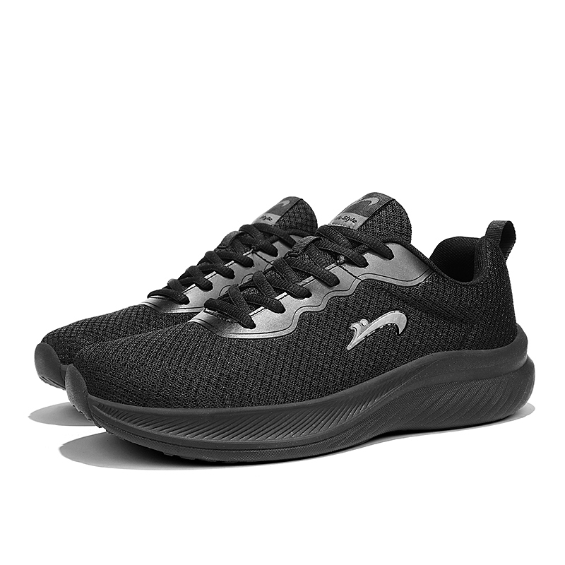 K bird Comfortable Cushioning Breathable Low top Casual Running Shoes Men’s Black