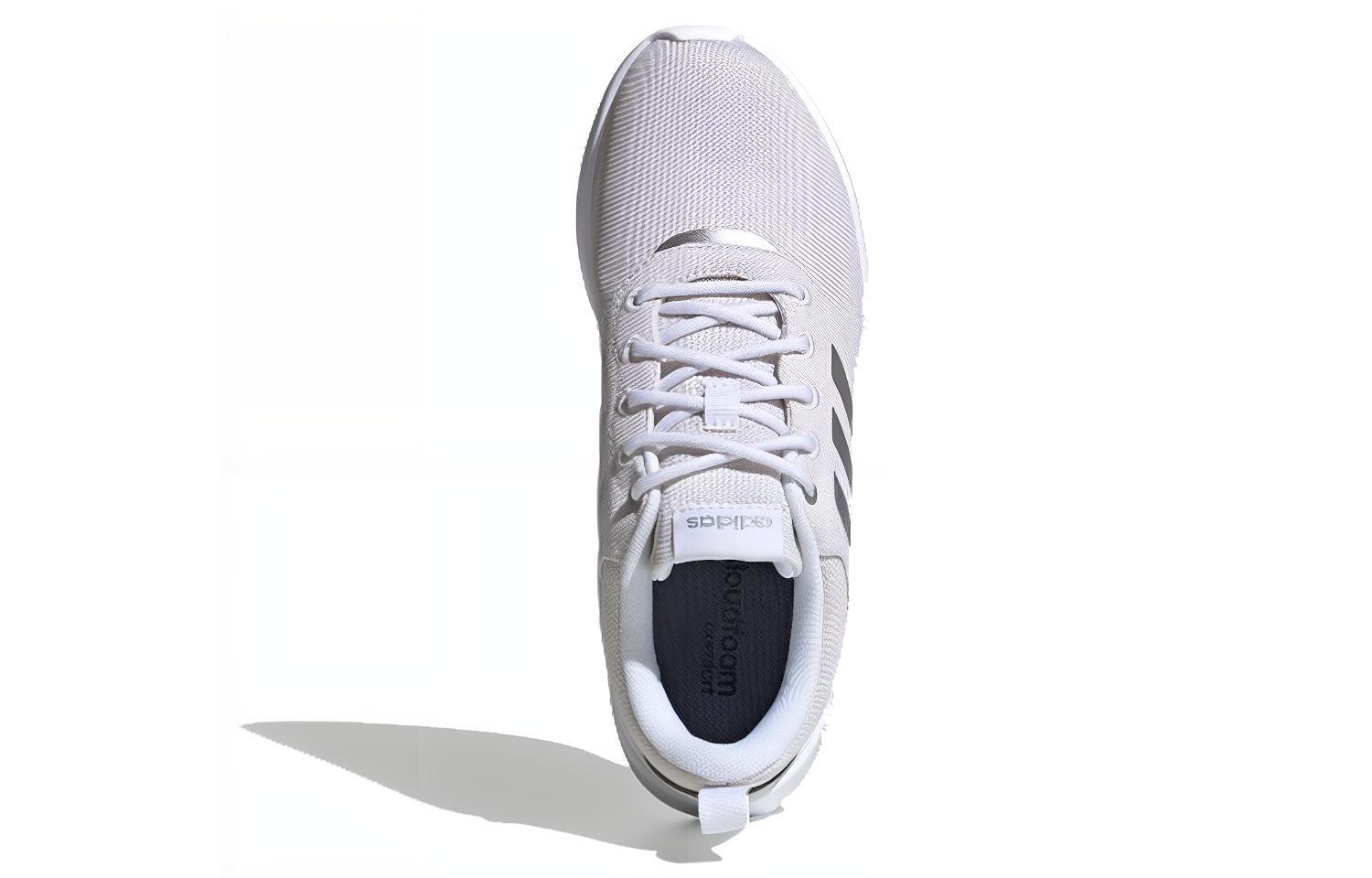 Женские кроссовки adidas neo Qt Racer 2.0 (серебристо-серые) — Серый / серебристый — фото 5