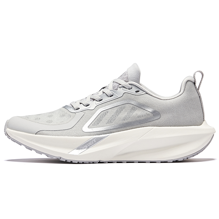 Erke Cushioning Rebound Low top City Commuting Running Shoes Men’s Mist Gray Bright Silver