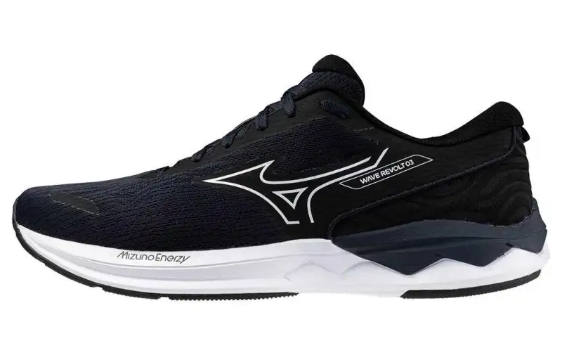 Mizuno Comfortable Slip Resistant Abrasion Resistant Low top Running Shoes Men's Black White