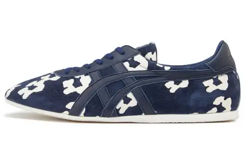 Onitsuka Tiger Tai Chi Leather Abrasion Resistant Low top Casual Running Shoes Women's Navy Blue