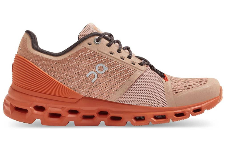 On Cloudstratus Fabric Cushioning Slip Resistant Low top Casual Running Shoes Women’s