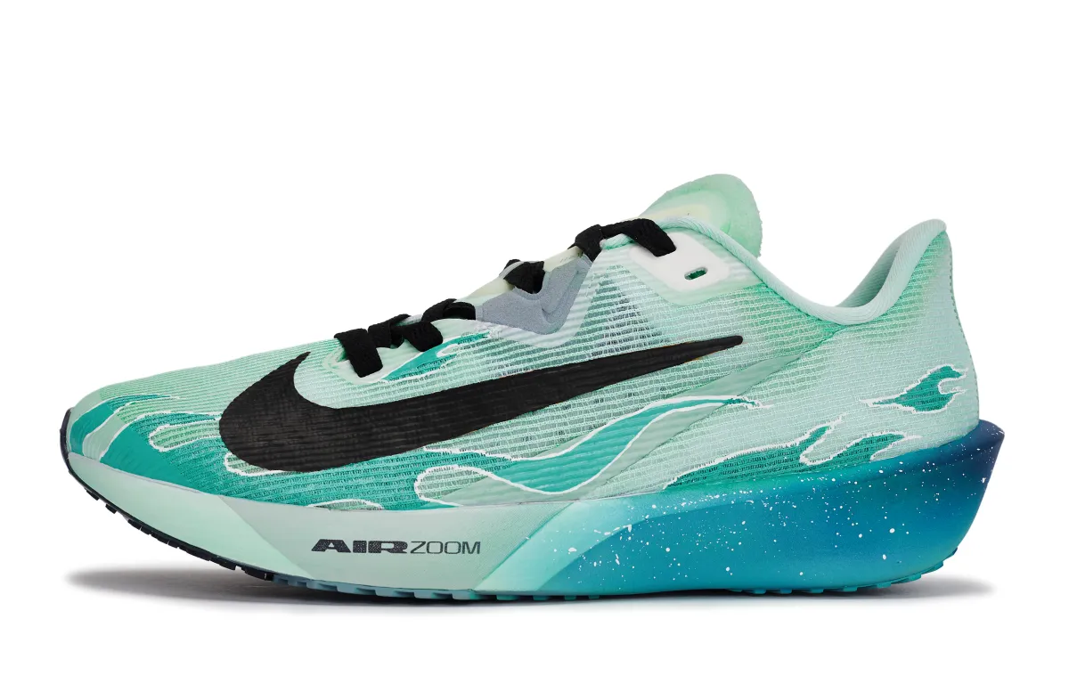 Nike Rival Fly 4 Abrasion Resistant Low top Running Shoes Men's Black Blue Cyan