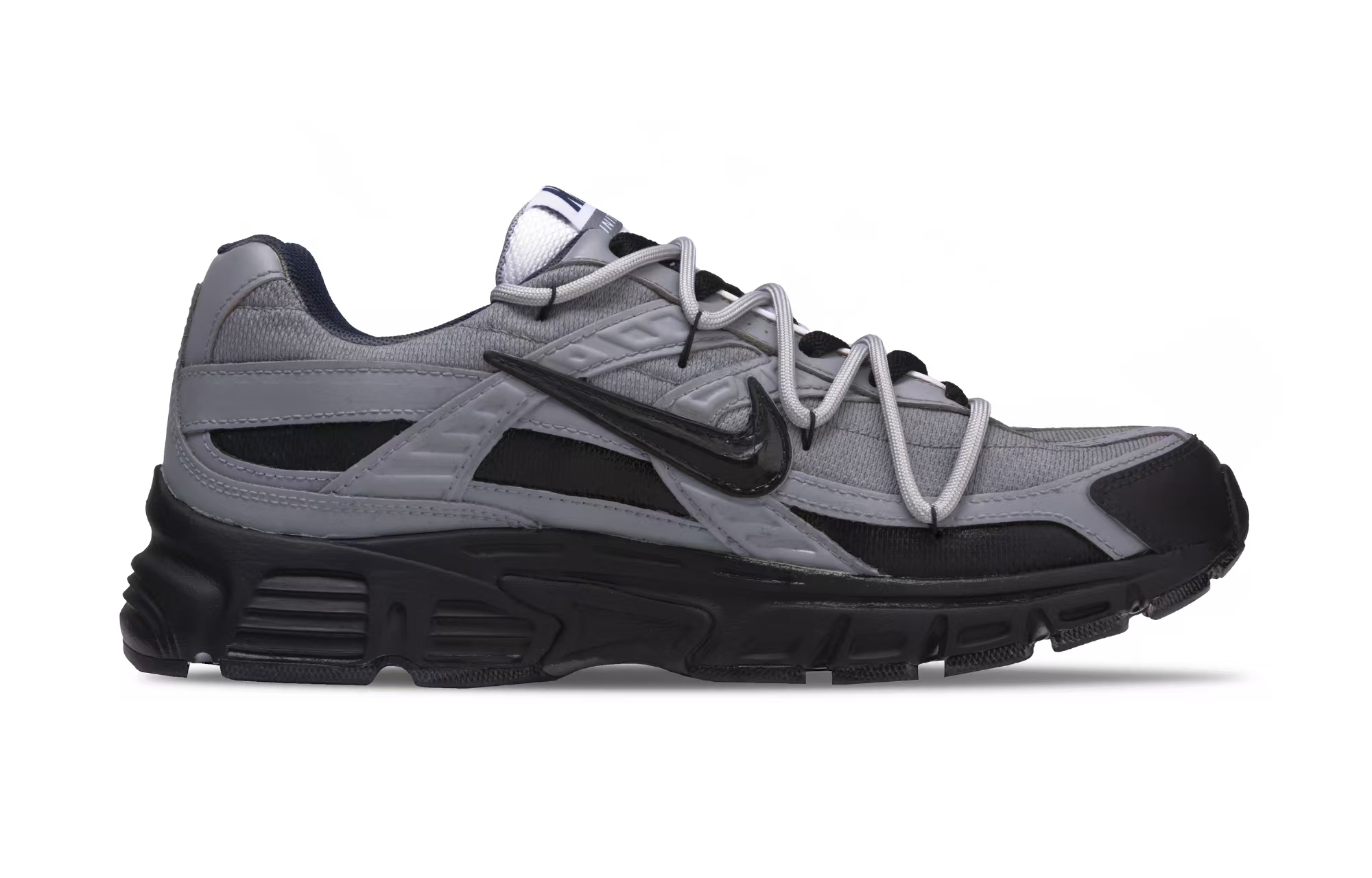 Nike Initiator Cow Split Leather Cushioning Low top Casual Running Shoes Unisex Gray