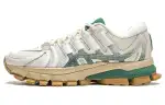 Li Ning Abrasion Resistant Breathable Abrasion Resistant Breathable Low top Running Shoes Women's Beige Green