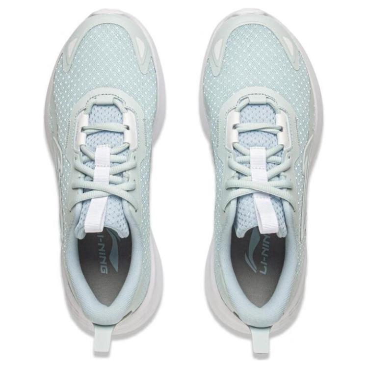 Li Ning Light Cloud Slip Resistant Abrasion Resistant Low top Casual Running Shoes Women’s Blue