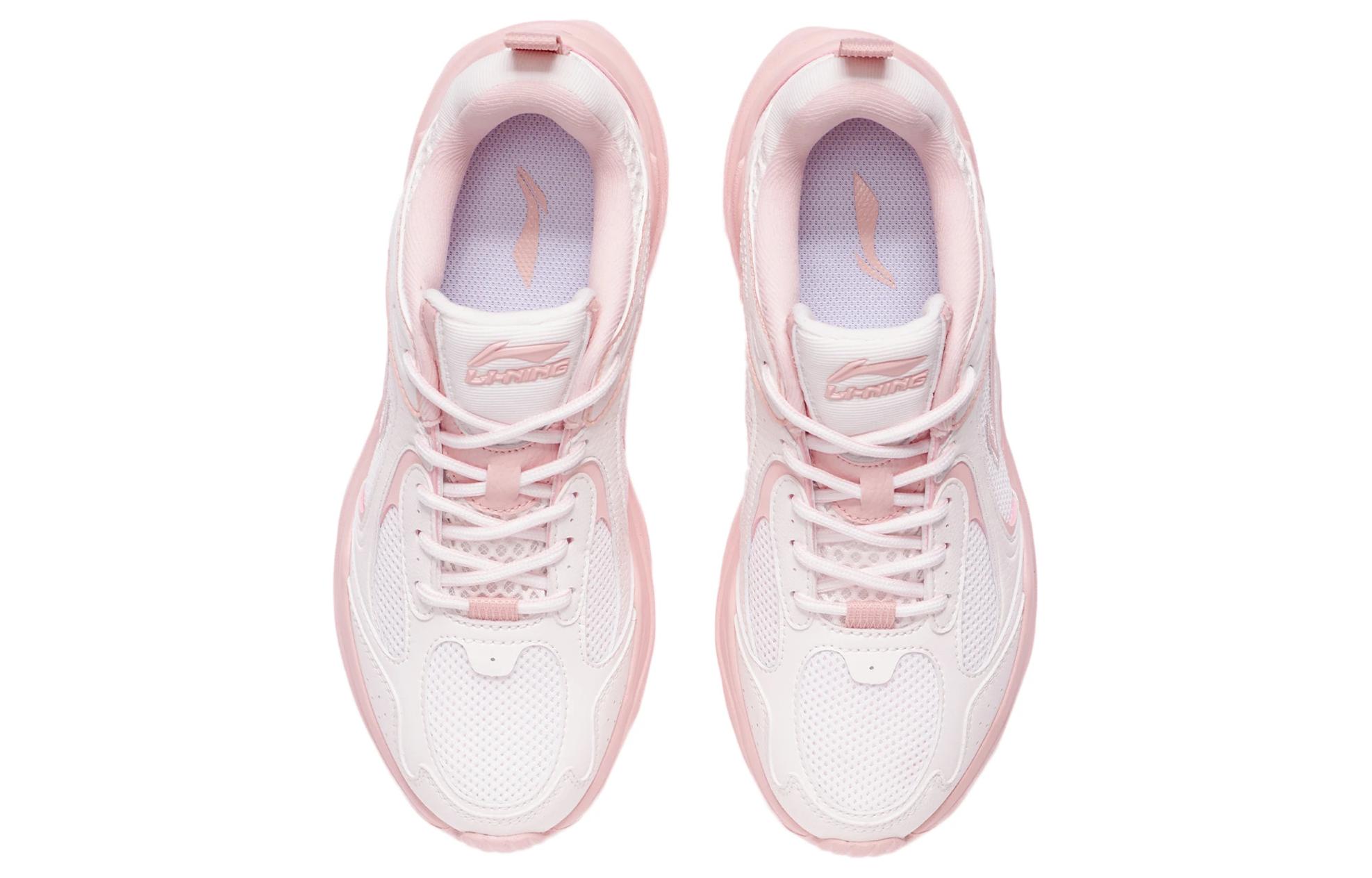 Li Ning Comfortable Cushioning Slip Resistant Abrasion Resistant Breathable Low top Casual Running Shoes Women’s