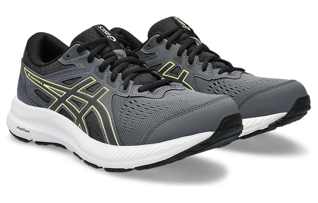 Asics Gel Contend 8 Comfortable Cushioning, Wear Resistant Low top Running Shoes Men’s Black Gray