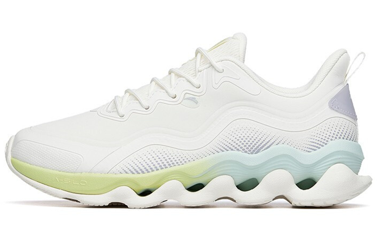 ANTA Running Shoes Women’s Low Top Ivory White/Light Purple Gray