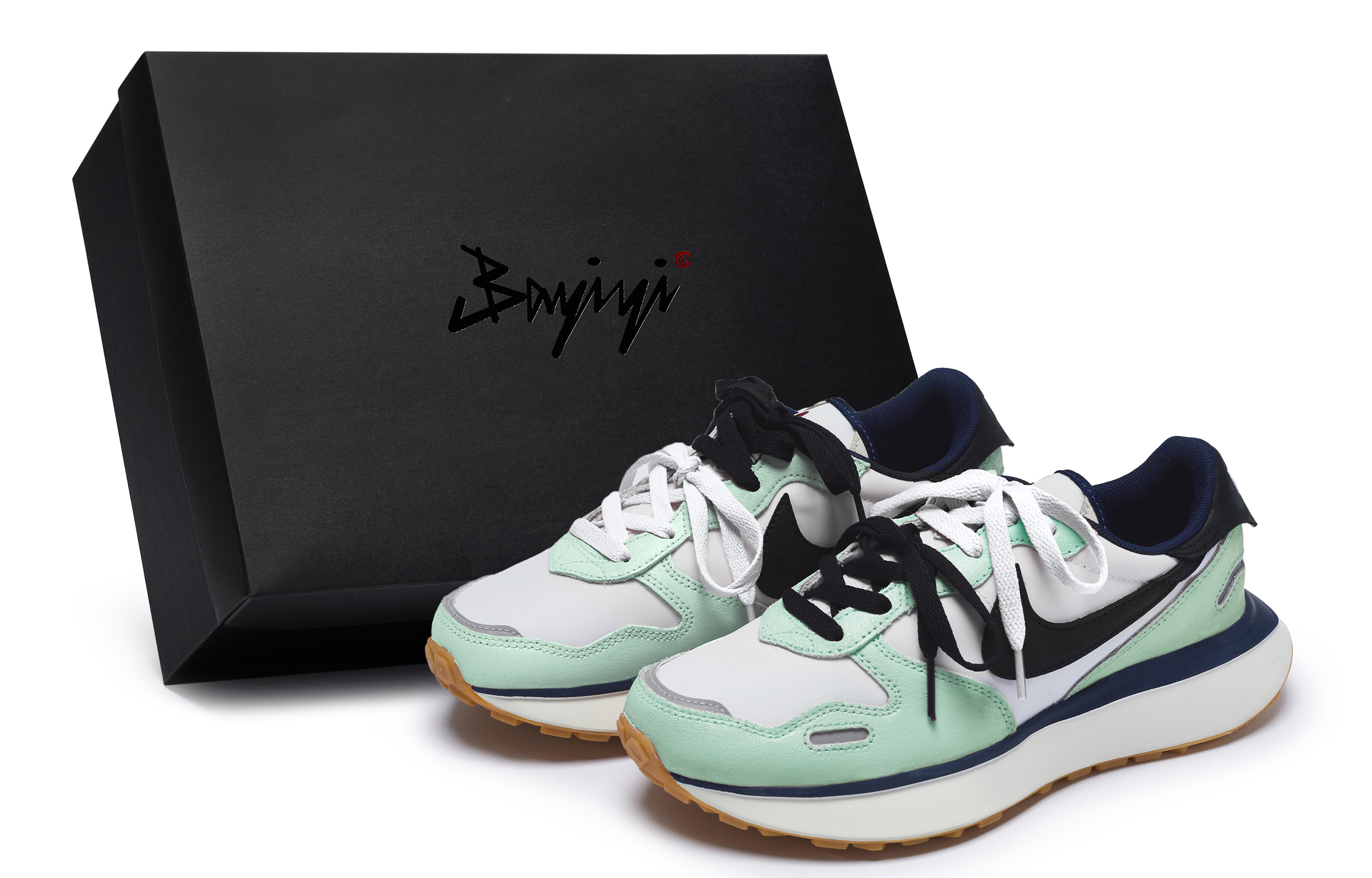 Nike Phoenix Waffle Low top Running Shoes Women’s Cyan White Black