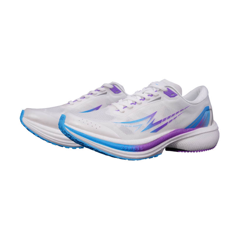 ZINGIS Cushioning Slip Resistant Abrasion Resistant Rebound Low top Running Shoes Unisex Purple Sunset