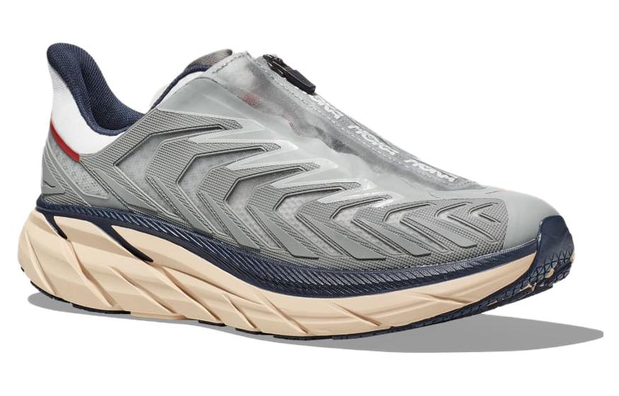 HOKA ONE ONE Project Clifton Knitted Running ‘Grey Beige’