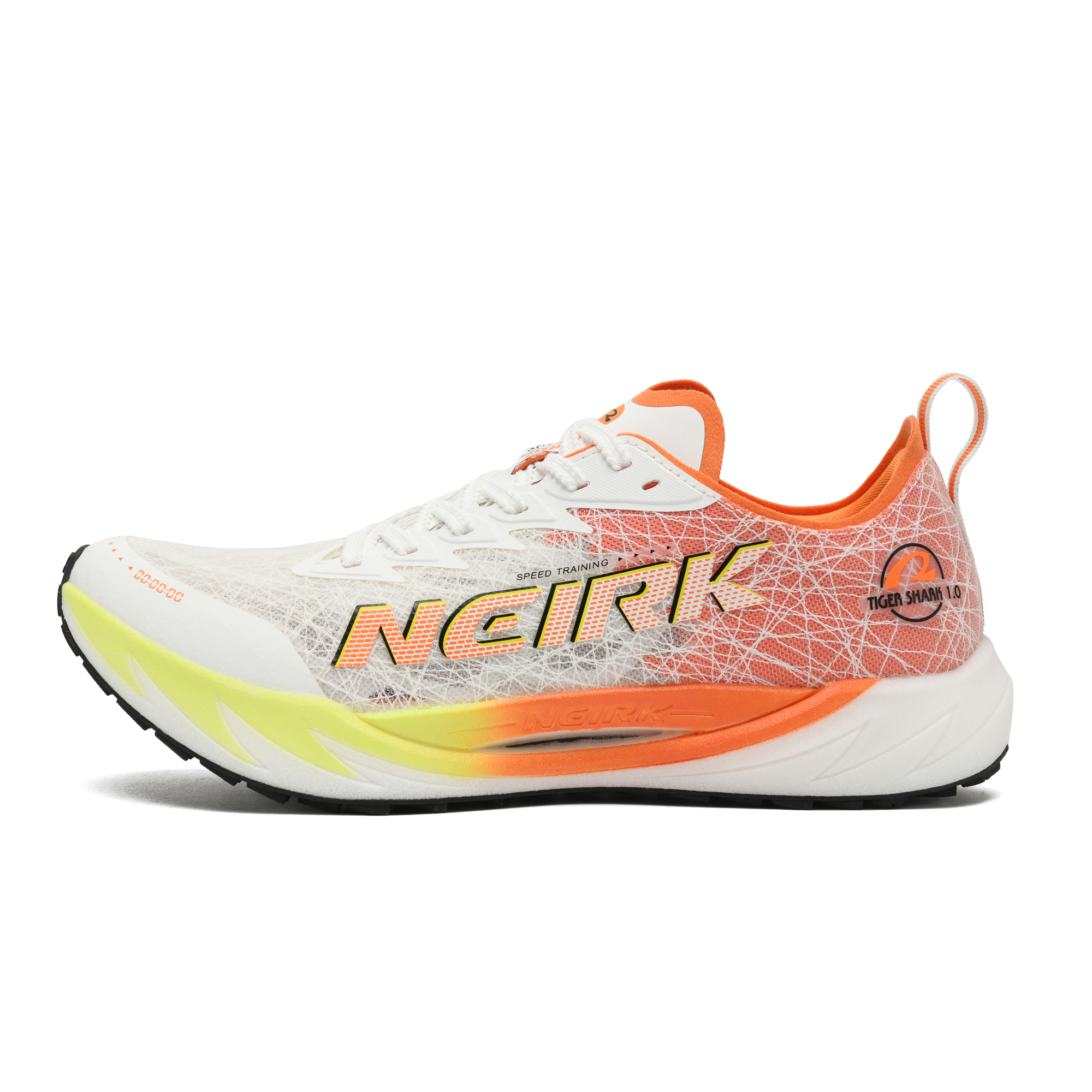 Neirk Running Shoes Unisex Icy Snow & Orange Glow