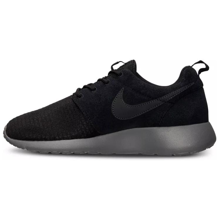 Nike Roshe Run Cushioning Abrasion Resistant Low top Running Shoes Men's Black