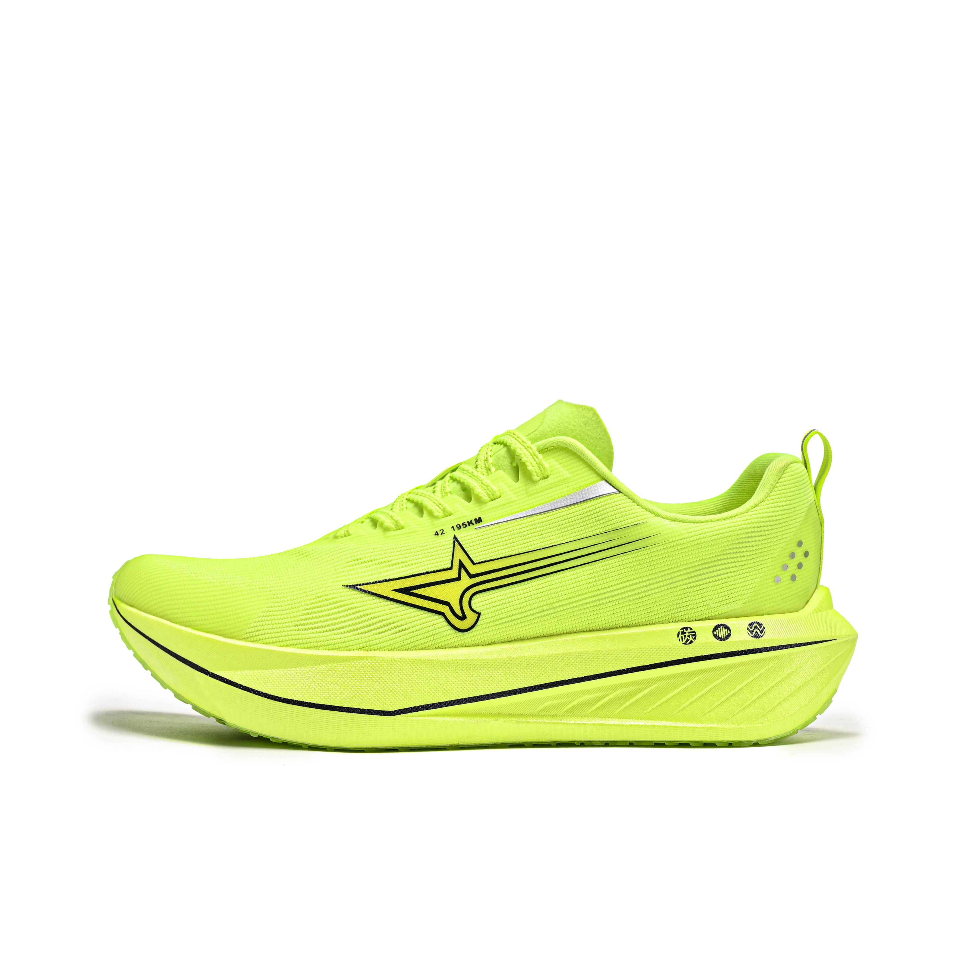 LEBUZHE Low top Running Shoes Men’s Neon Green