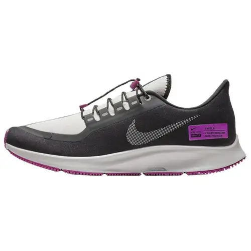 Nike Pegasus 35 versatile, beautiful, non-slip, lightweight low-top running shoes for men, black, white and purple