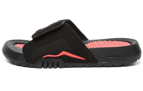 Air Jordan Hydro Vi Retro Infrared Black Red Sports Slippers 'Black Infrared 23' Gs