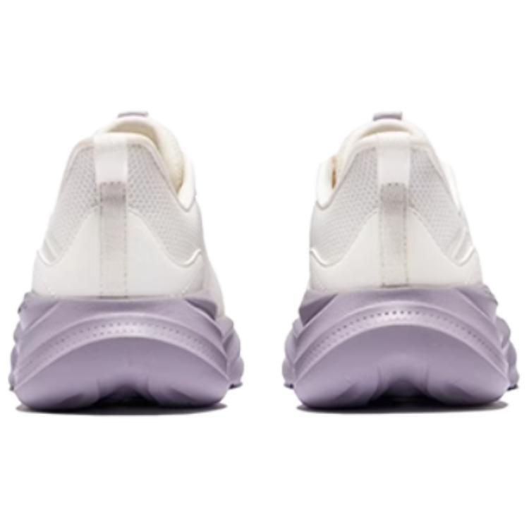 Erke Cushioning Slip Resistant Low top Casual Running Shoes Women’s White Purple