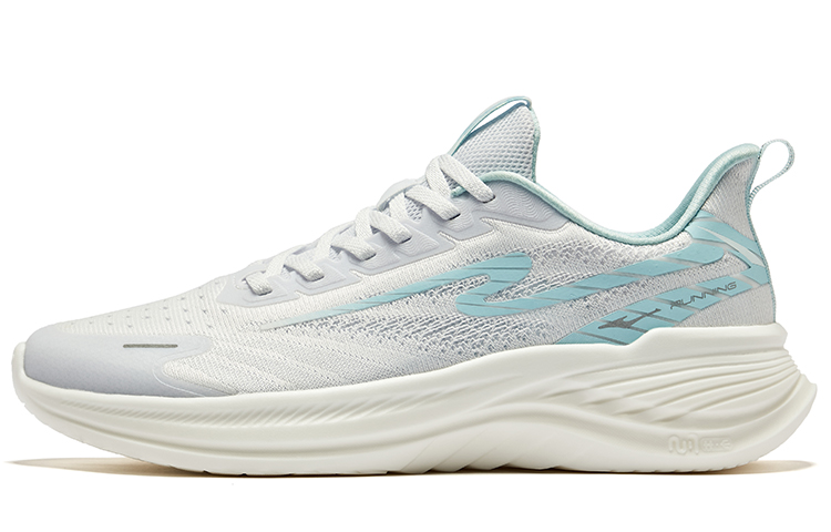 Erke Mastering The Wind Comfortable And Breathable Cushioning Lightweight Low top Running Shoes Men’s White Blue