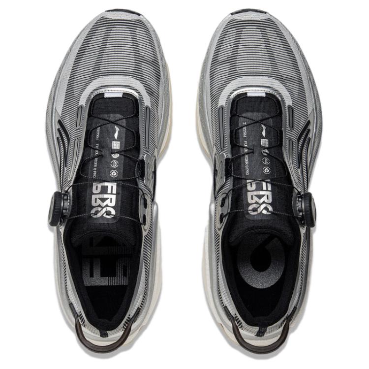 Li Ning Furious Rider 8 PRO Slip Resistant Abrasion Resistant Low top Running Shoes Men’s Gray Black White