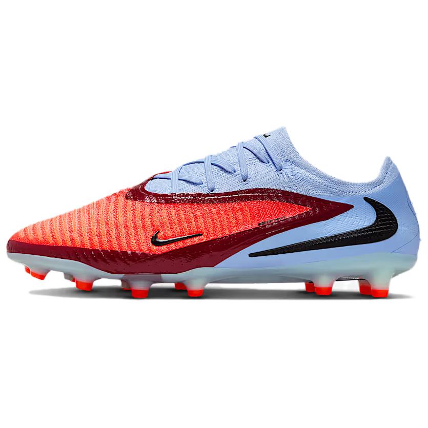 Nike Phantom 6 AG Artificial Ground Synthetic Leather Soccer Shoes Unisex Blue Red