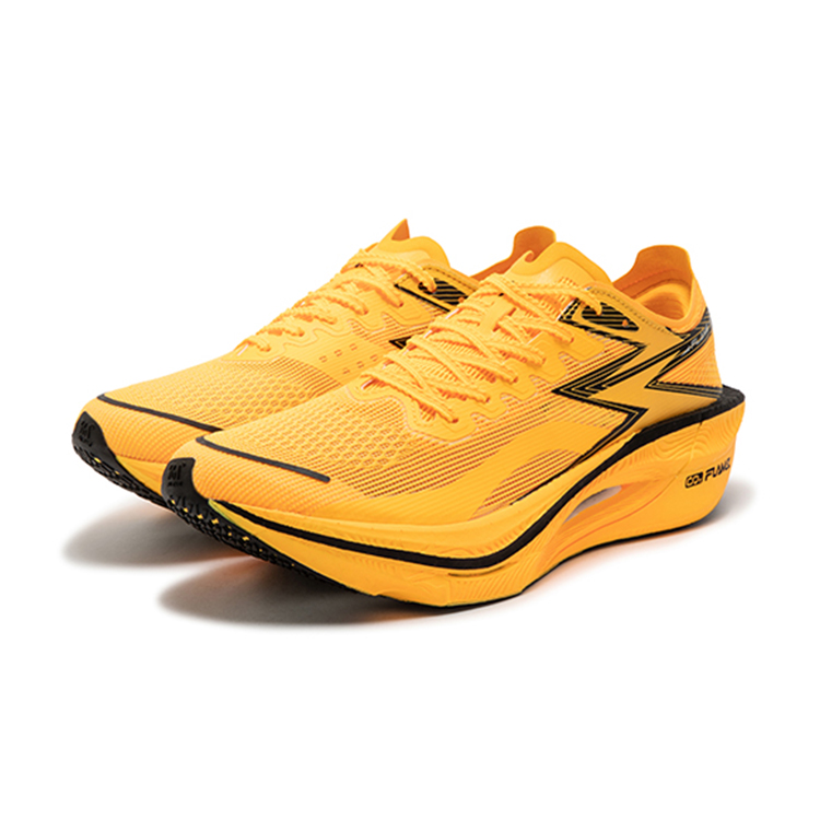 361° Flame 3 Low top Marathon Training Race Running Shoes Unisex Fluorescent Laser Orange