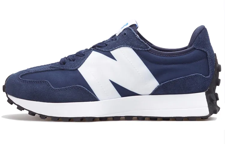 New Balance NB 327 Cushioning Abrasion Resistant Low top Running Shoes Unisex Dark Blue