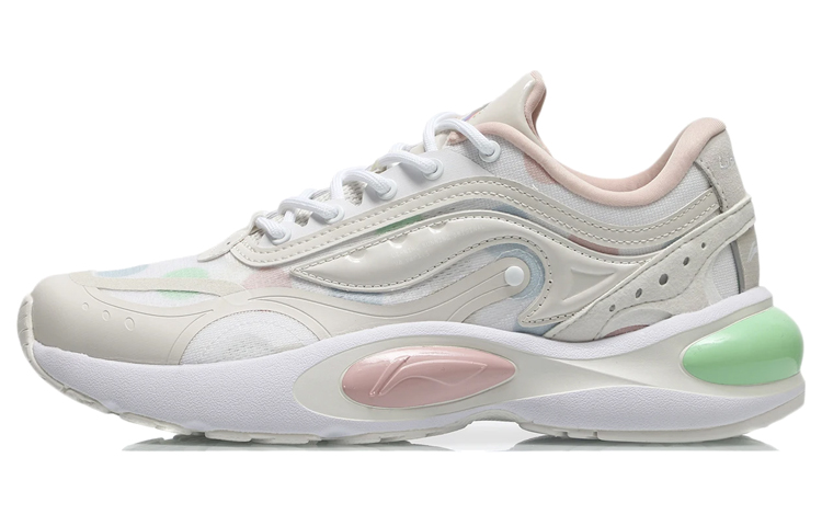Li Ning V8 Cushioning Low top Running Shoes Women’s Pearl White