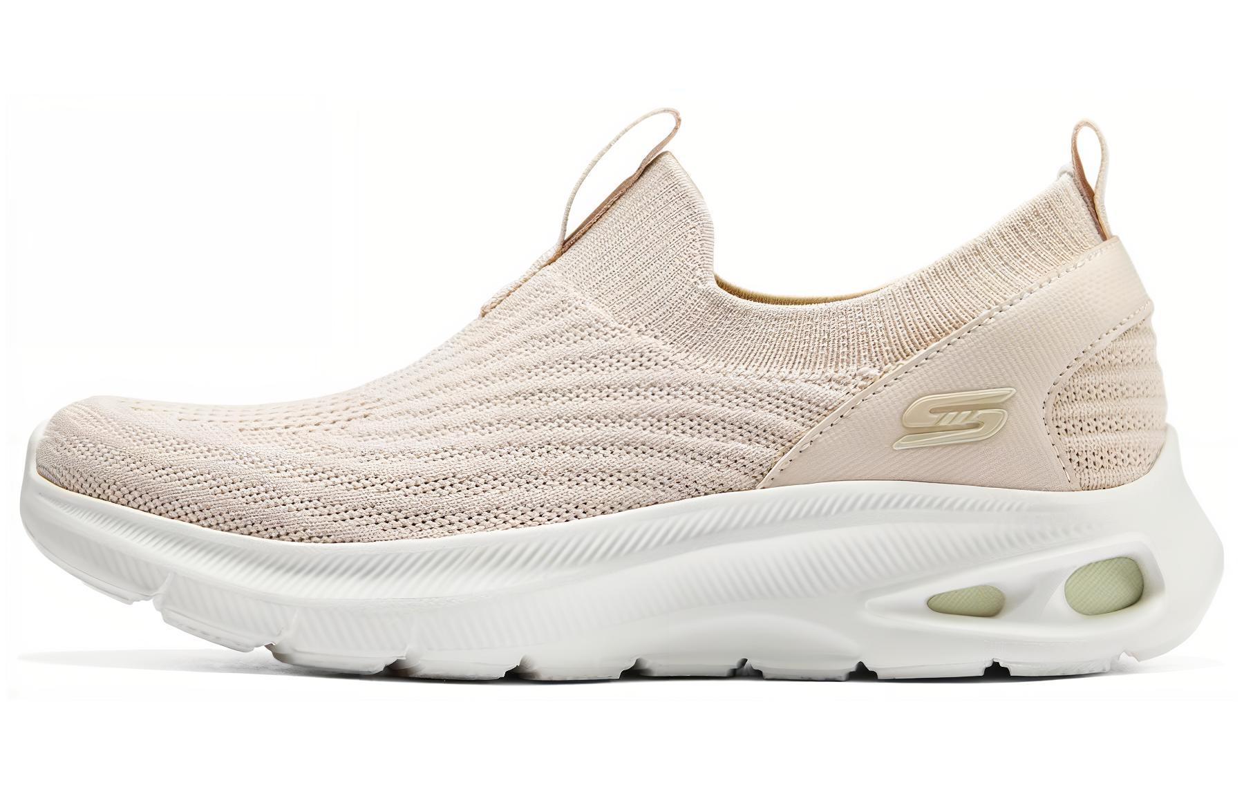 Skechers BOBS UNITY Synthetic Leather Support Coverage Low top Casual Sprint Running Shoes Women’s Beige